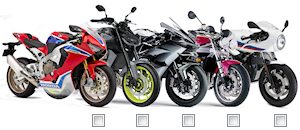 Comparez les modèles motos