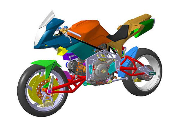 Galerie - Bimota 1100 TESI 3D