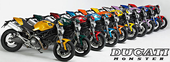 Ducati propose sa nouvelle Monster Colour Therapy avec 13 parfums au choix.