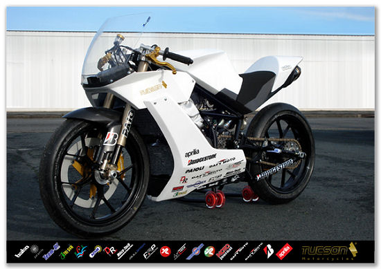 La Tucson BT 550 Superleggera se dévoile - Un twin 4T de moins de 100 kg.