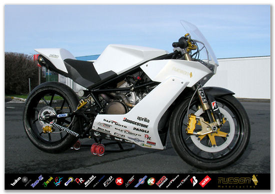 La Tucson BT 550 Superleggera se dévoile - Un twin 4T de moins de 100 kg.