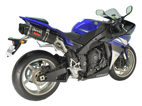 Nouveaux pots Devil pour la R1 2009 pour encore plus de power.