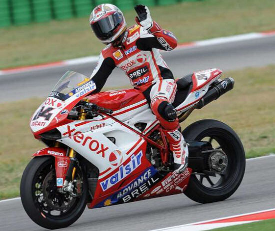 Fabrizio assure les préliminaires en WSBK à Misano.