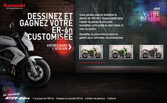 Dernière ligne droite pour gagner SA Kawasaki 650 ER-6n customisée.