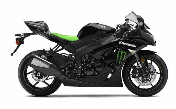 Des ZX-6R 2009 et ZZR 1400 en série spéciale Monster Energy.