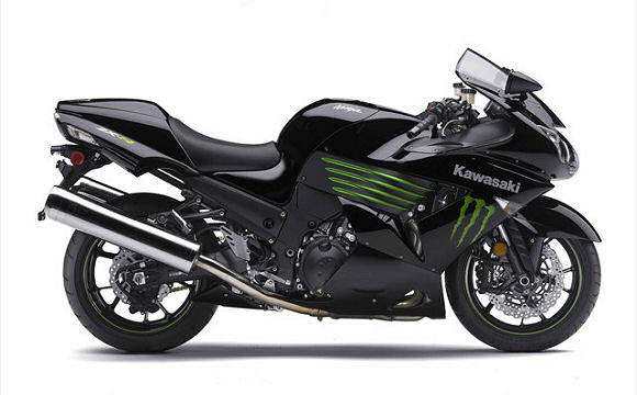 Des ZX-6R 2009 et ZZR 1400 en série spéciale Monster Energy.