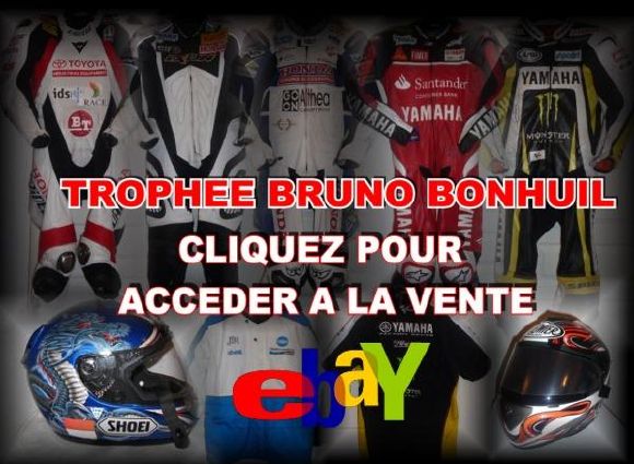 Trophée Bruno Bonhuil - Vente aux enchères d'équipements de grands pilotes.