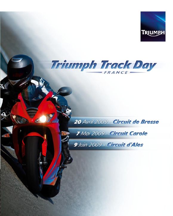 Triumph organise ses premiers Triumph Track Days.