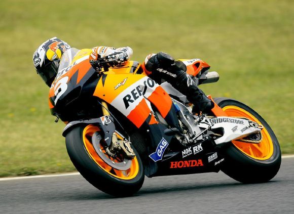 MotoGP/Grande Bretagne - Dani Pedrosa domine la seconde séance d'essais.