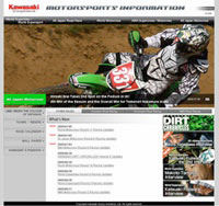Refonte du site d'informations sportives de l'usine Kawasaki.