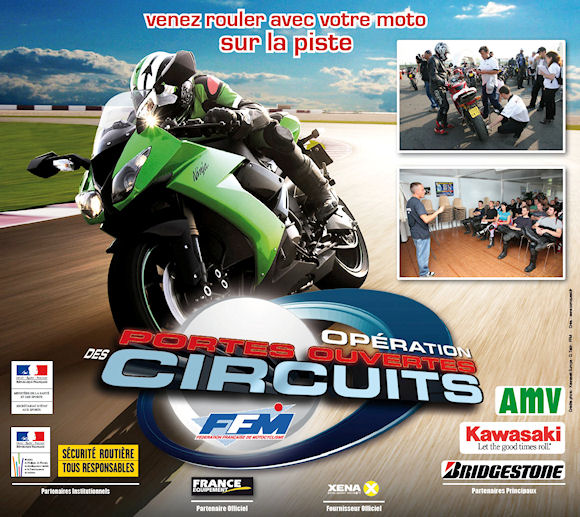 Kawasaki organise votre baptême sur piste.
