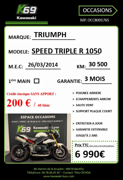 SPEED TRIPLE 1050 R