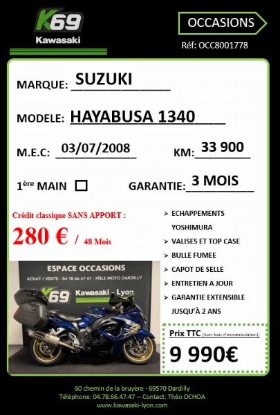 GSXR 1340 HAYABUSA