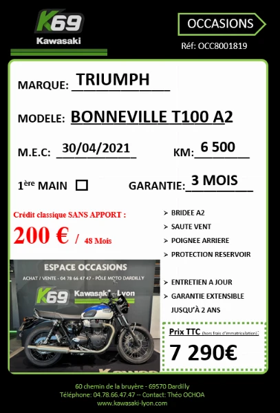 Bonneville T100