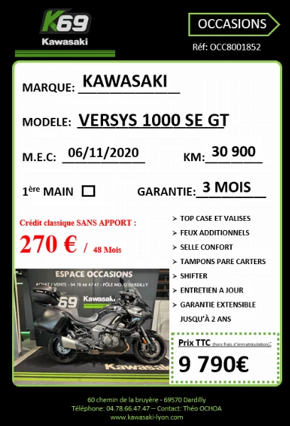 VERSYS 1000 SE GRAND TOURER