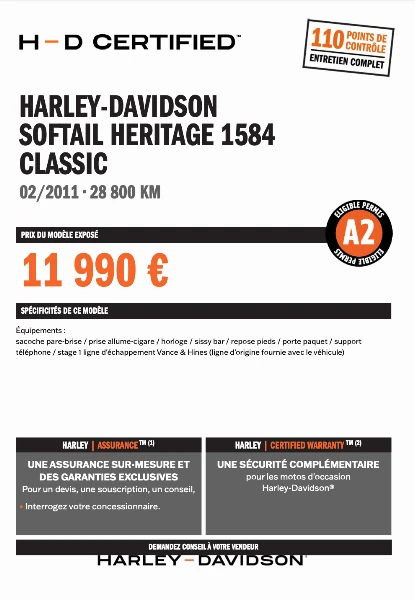 SOFTAIL HERITAGE 1584 CLASSIC