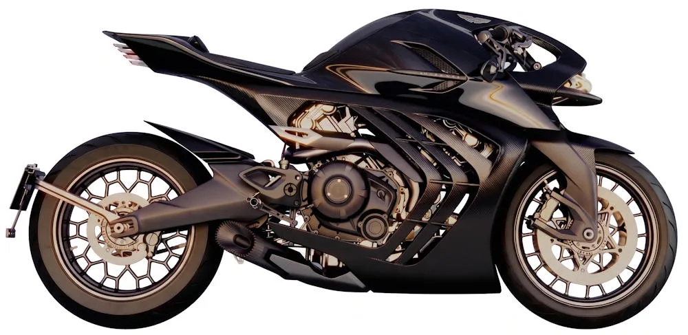 Foto de perfil del AMB 002 Roadster 2027 en color carbon.