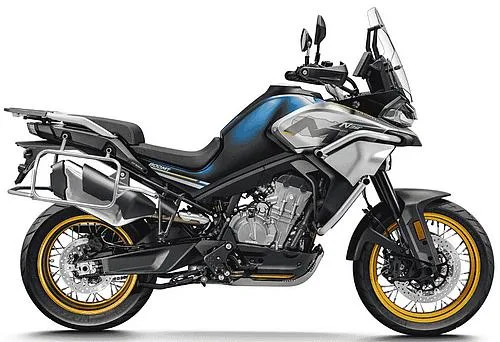 Foto de perfil del 800 MT Touring 2022 en color azul.
