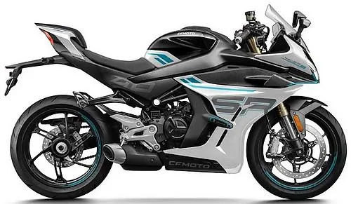 Photo de profil de la 450 SR-S 2025 en couleur gris / noir