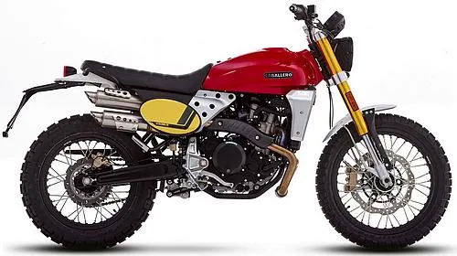 Profile photo of Caballero 500 Scrambler 2024 in color red.