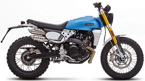 Profile photo of Caballero 500 Scrambler 2024 in color blue.