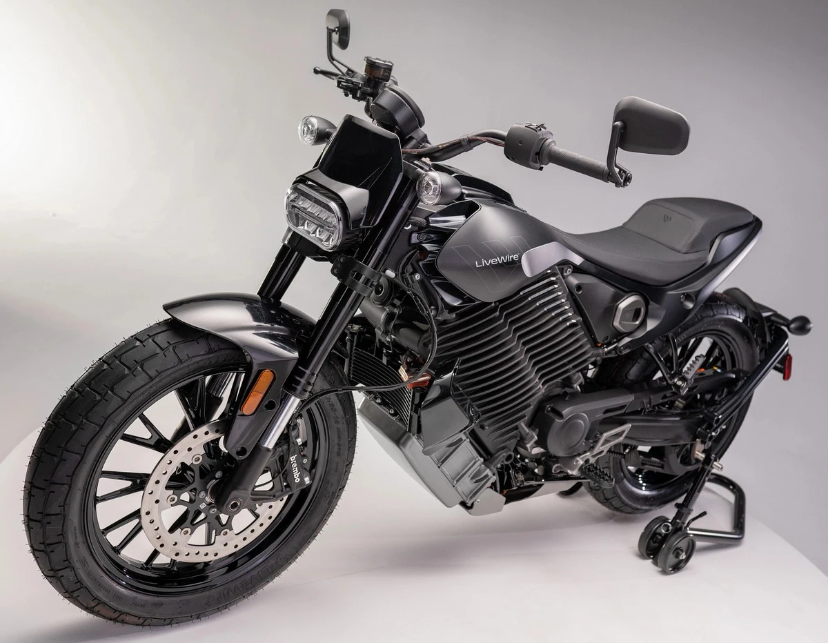 Une moto Livewire S2 Del Mar grise