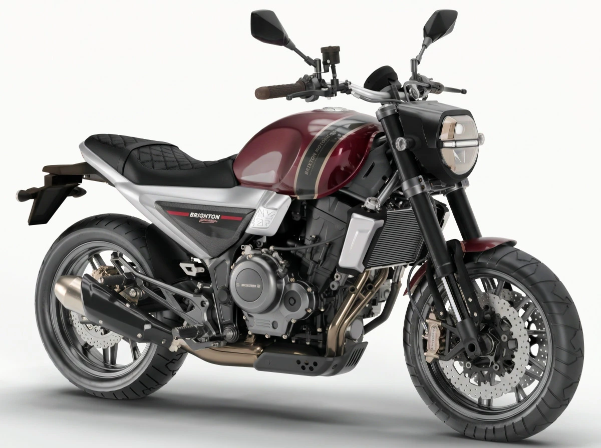 Una moto Phelon &amp; Moore Brighton 6 Roadster