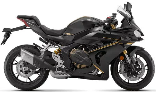 Foto de perfil del SRK 800 RR 2024 en color negro.