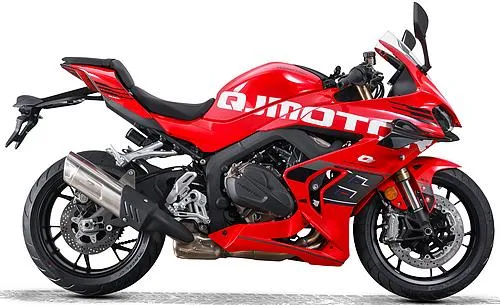 Foto de perfil del SRK 800 RS 2026 en color rojo.