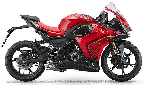 Foto de perfil del SRK 125 R 2026 en color rojo.