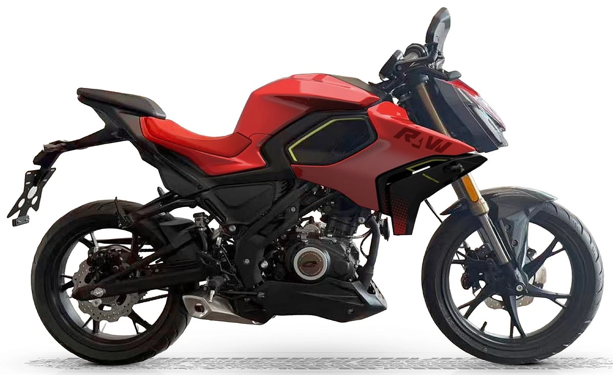 Une moto QJ motor SRK 125 S2