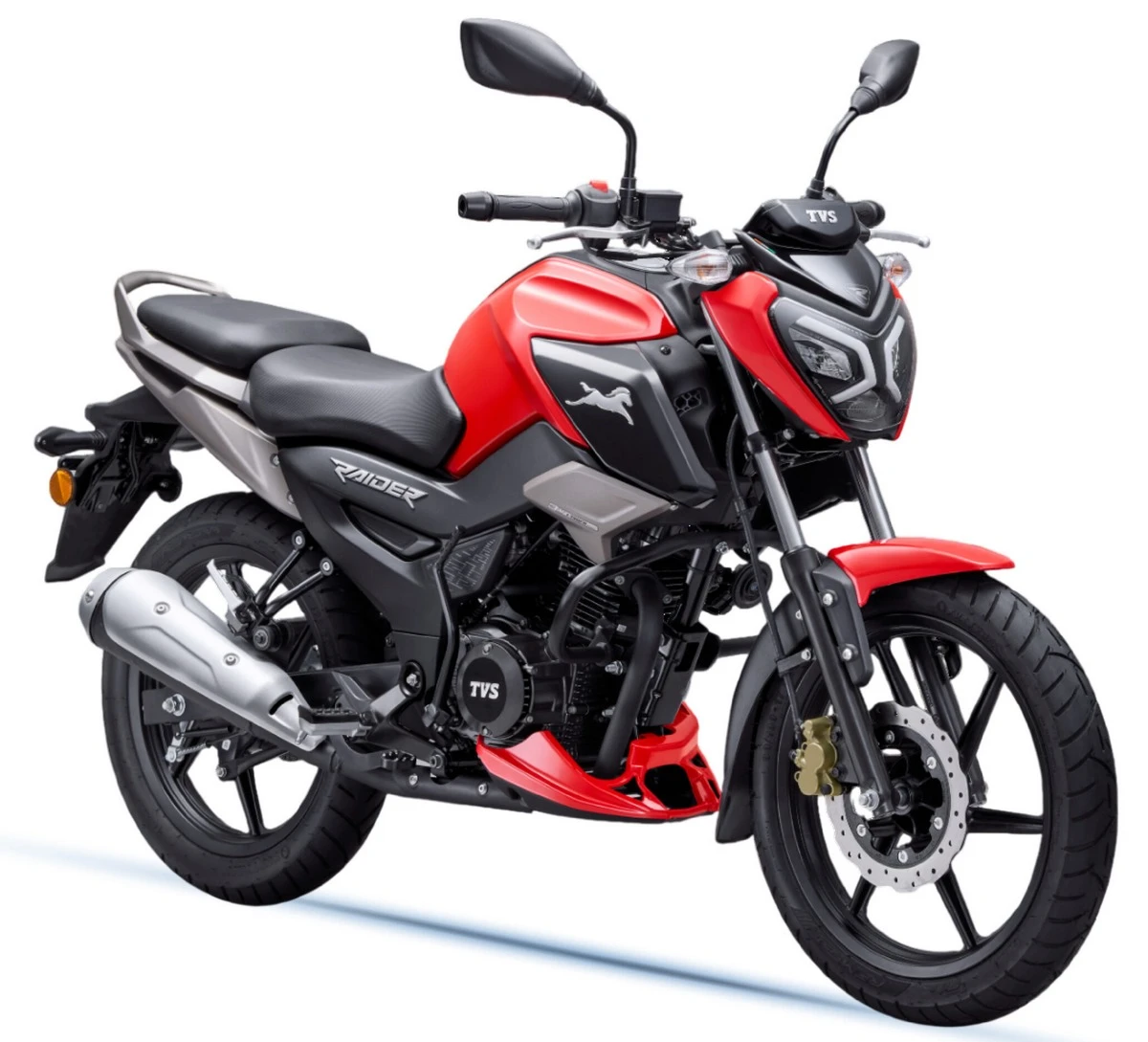 Une moto TVS 125 Raider