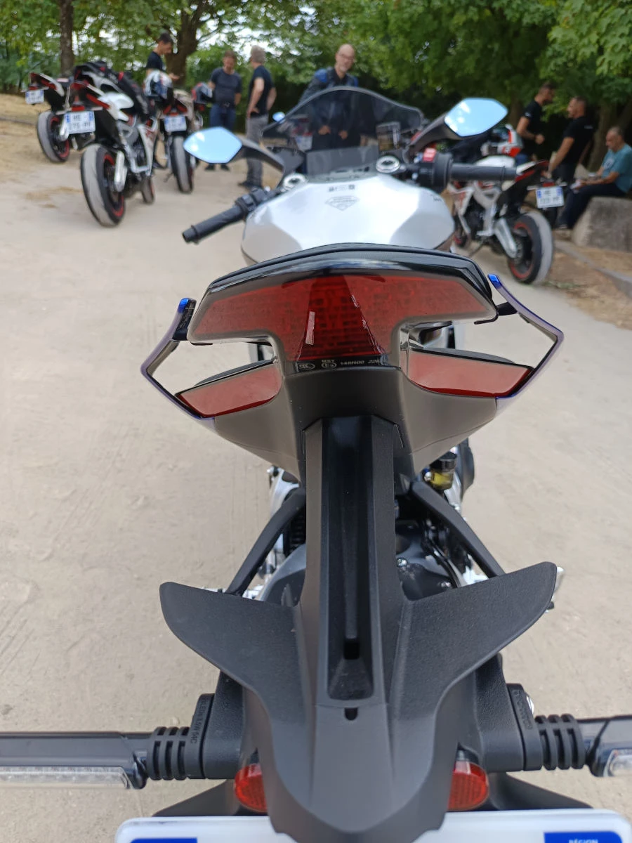 The 703RR's rear loop and spoiler