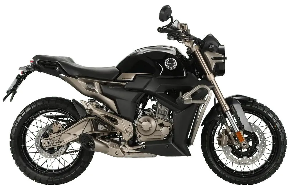 Photo de profil de la 125 Scrambler X 2026 en couleur noir