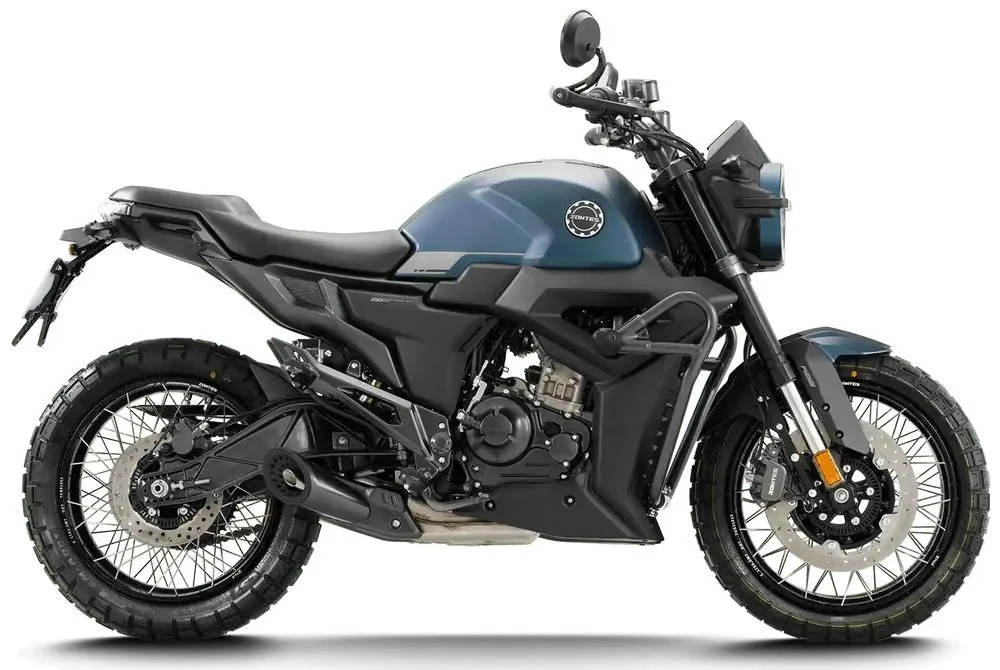 Photo de profil de la 125 Scrambler X 2026 en couleur bleu