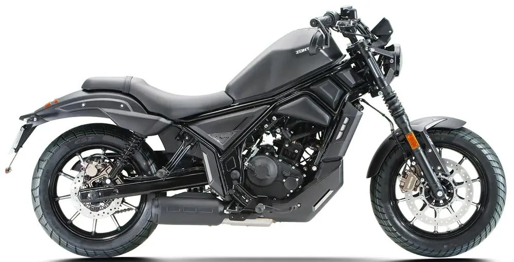 Photo de profil de la 125 C2 2026 en couleur noir