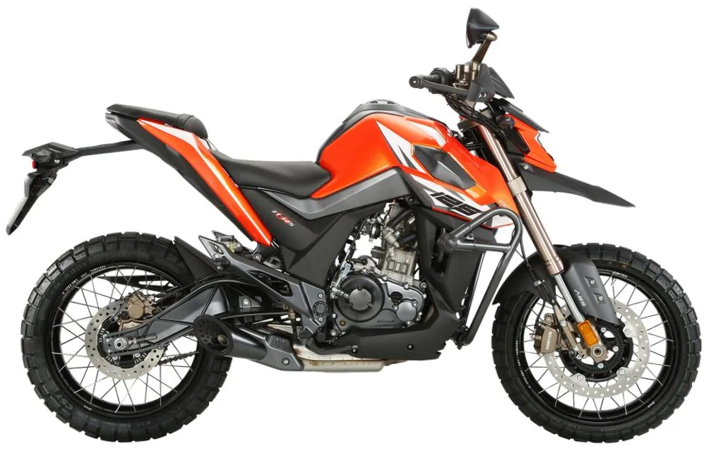 Photo de profil de la 125 Hyper Trail 2021 en couleur orange