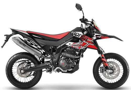 Foto de perfil del SX 125 2024 en color rojo / negro.
