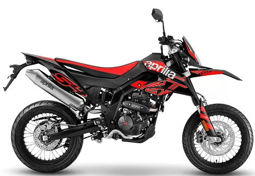 Foto de perfil del SX 125 2024 en color rojo / negro.