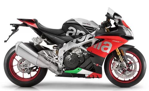 Foto de perfil del 1000 RSV4 RF 2018 en color indefinido.