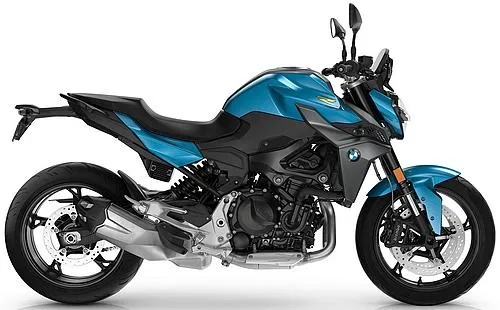 Foto de perfil del F 900 R 2027 en color azul.