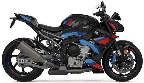 Photo de profil de la M 1000 R 2026 en couleur rouge / noir