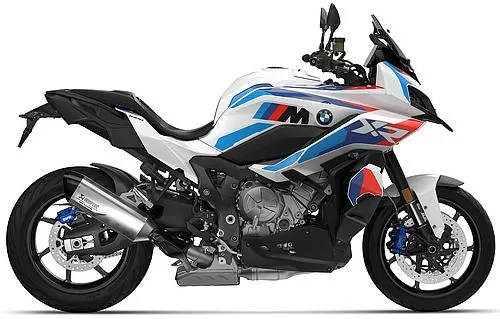 Foto de perfil del M 1000 XR 2027 en color blanco / rojo / azul.