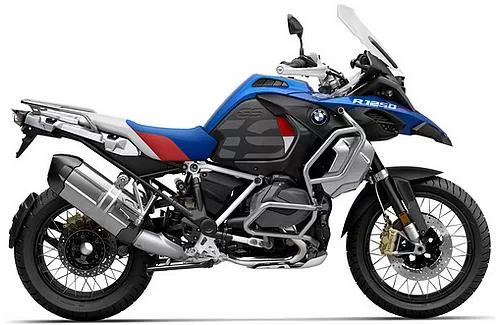Photo de profil de la R 1250 GS Adventure 2024 en couleur bleu / noir