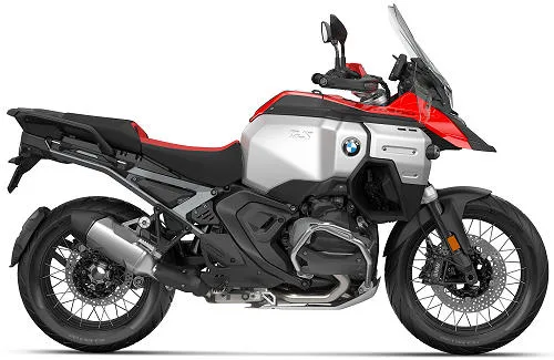Photo de profil de la R 1300 GS Adventure 2025 en couleur rouge / blanc