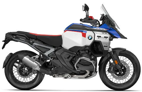 Photo de profil de la R 1300 GS Adventure 2025 en couleur bleu / blanc / rouge