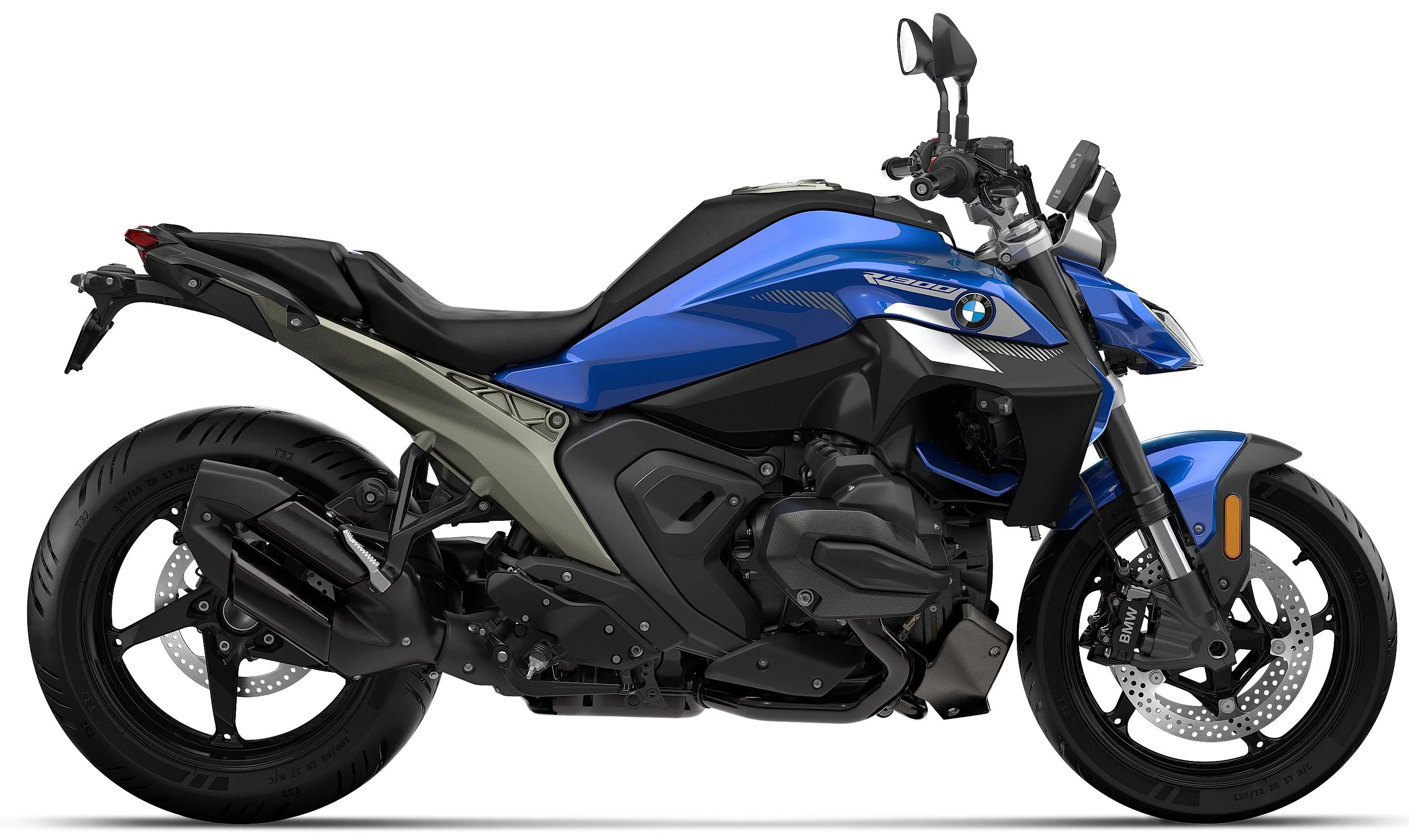 Foto de perfil del R 1300 R 2027 en color azul.