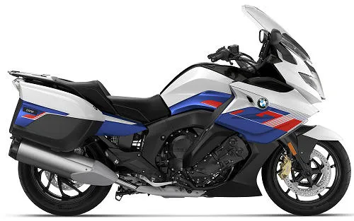 Photo de profil de la K 1600 GT 2022 en couleur bleu / blanc / rouge