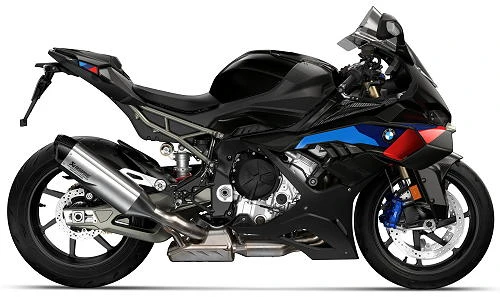 Foto de perfil del S 1000 RR 2027 en color negro.