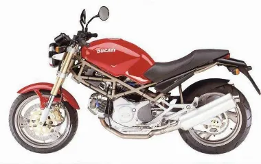 Une moto Ducati 400 Monster